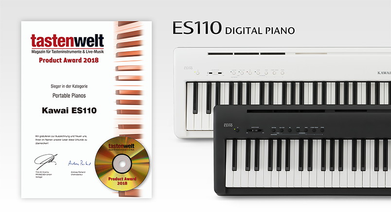 Kawai ES110: Tastenwelt magazine 2018 'Portable Piano' product award winner