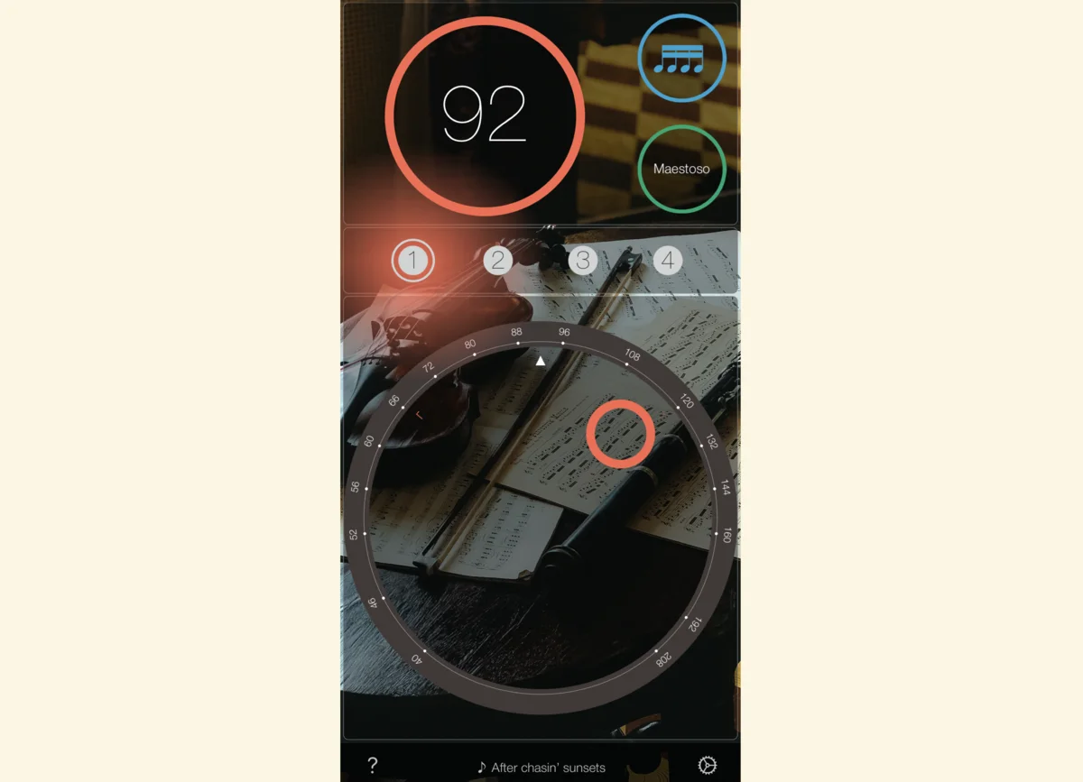 Track the time with a glance, feel the accent