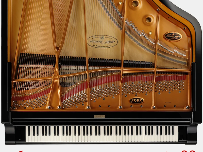 Full 88-key stereo piano sampling