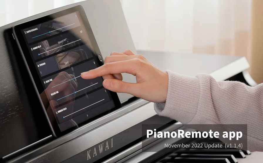 PianoRemote digital/hybrid piano control app v1.1.4 released for iOS and Android