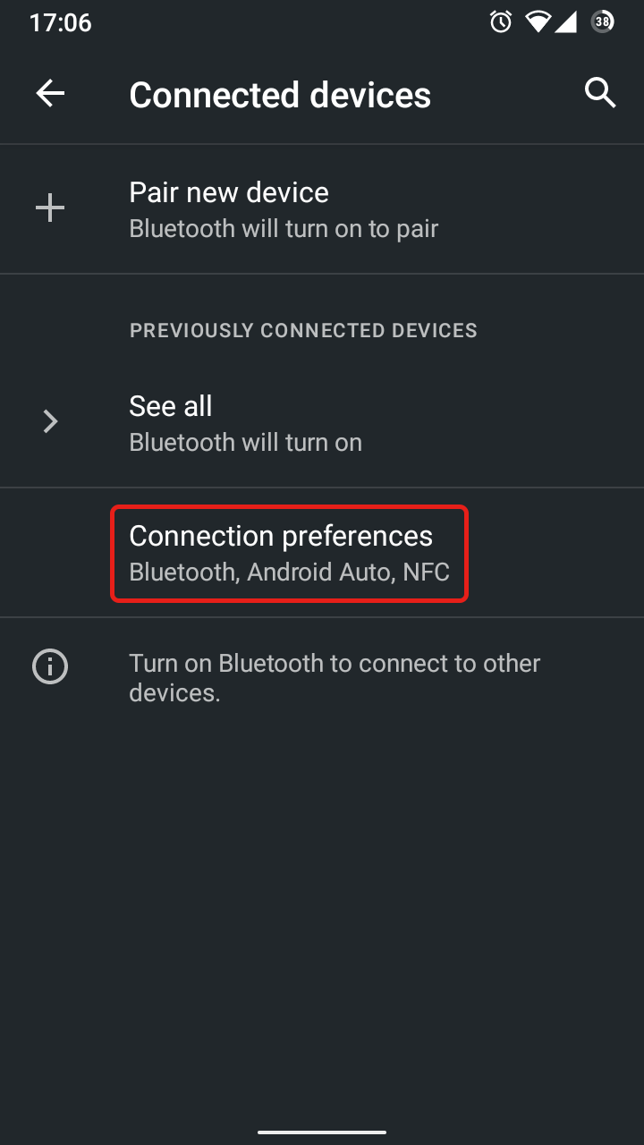 Bluetooth setting #2