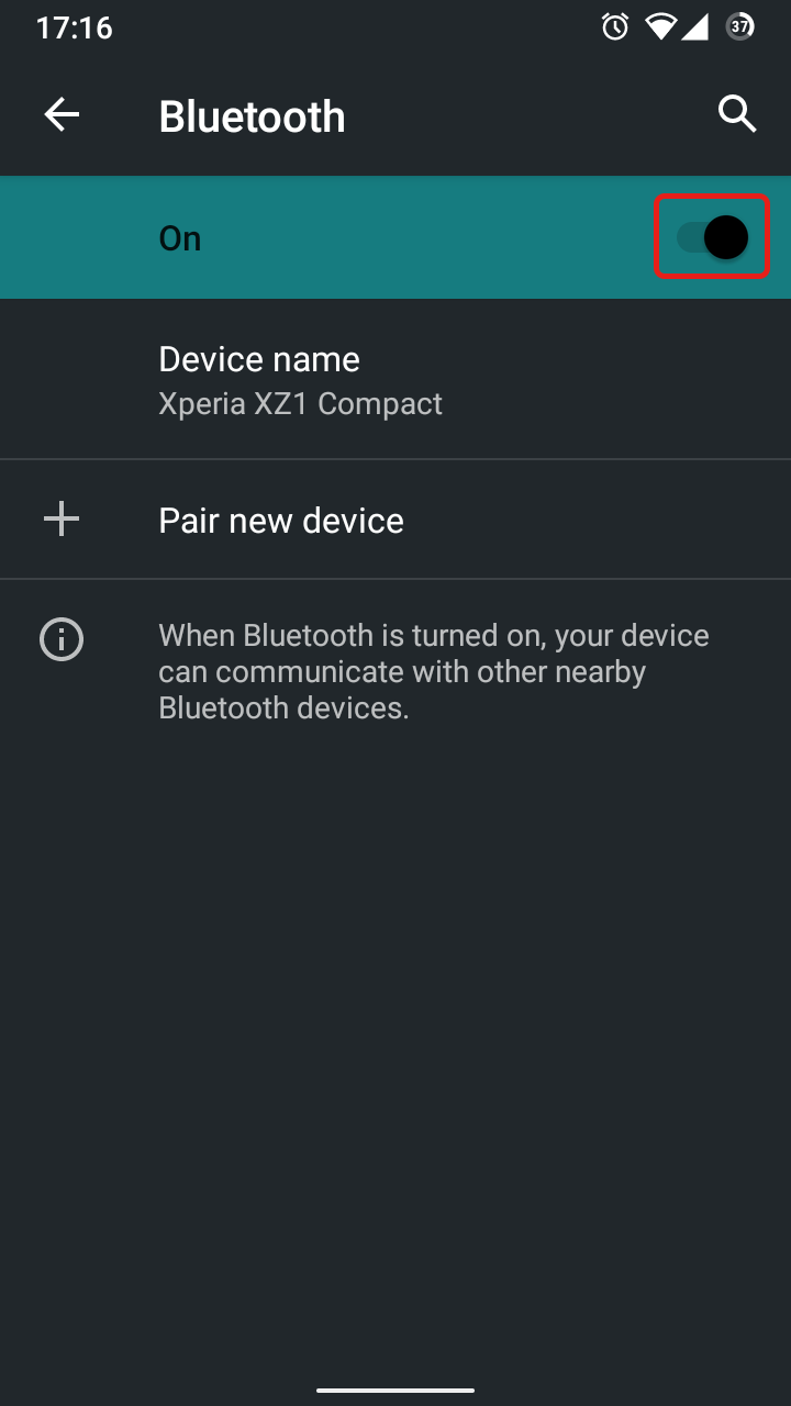 Bluetooth setting #4