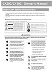 CX102/CX202 Owner's Manual