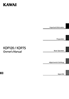 KDP120 Owner's Manual