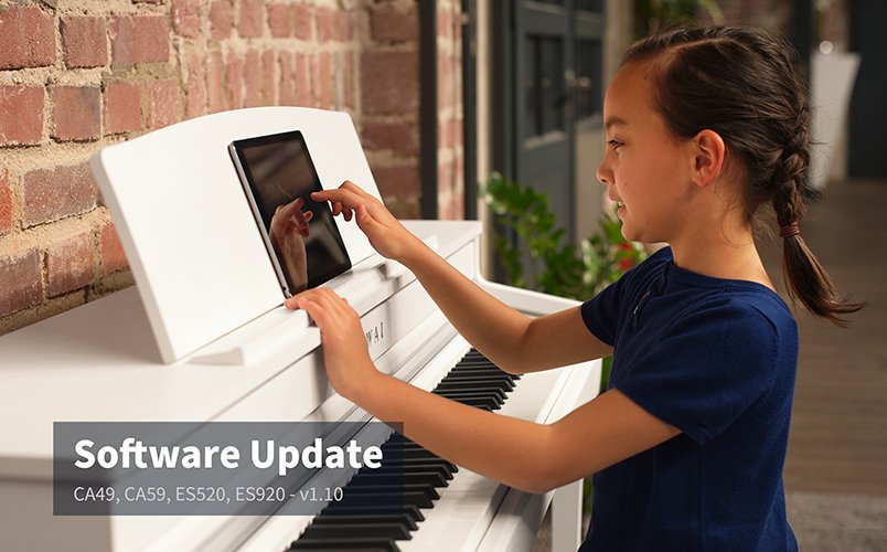 Software Update v1.10 for CA49, CA59, ES520, and ES920 digital pianos.