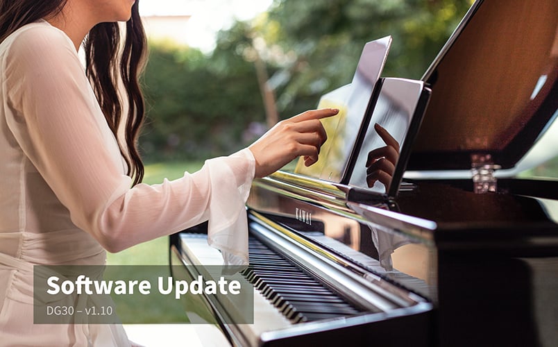 Software Update v1.10 for the DG30 digital grand piano.