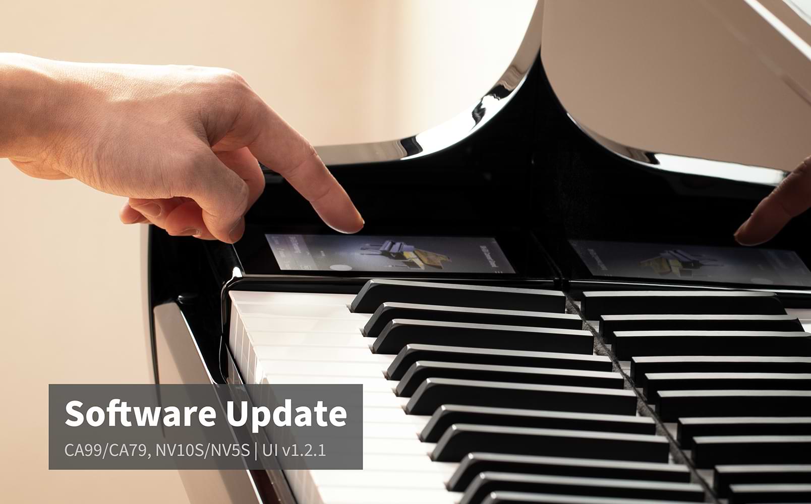 CA99/CA79 Digital Piano, NV10S/NV5S Hybrid Piano software update (LCD