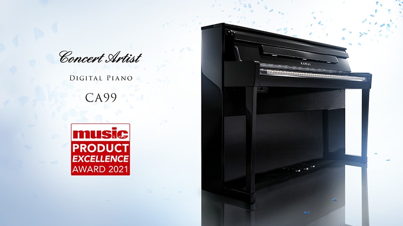 2021 Music Inc. Magazine 'Product Excellence' winner: Kawai Concert Artist CA99 digital piano.