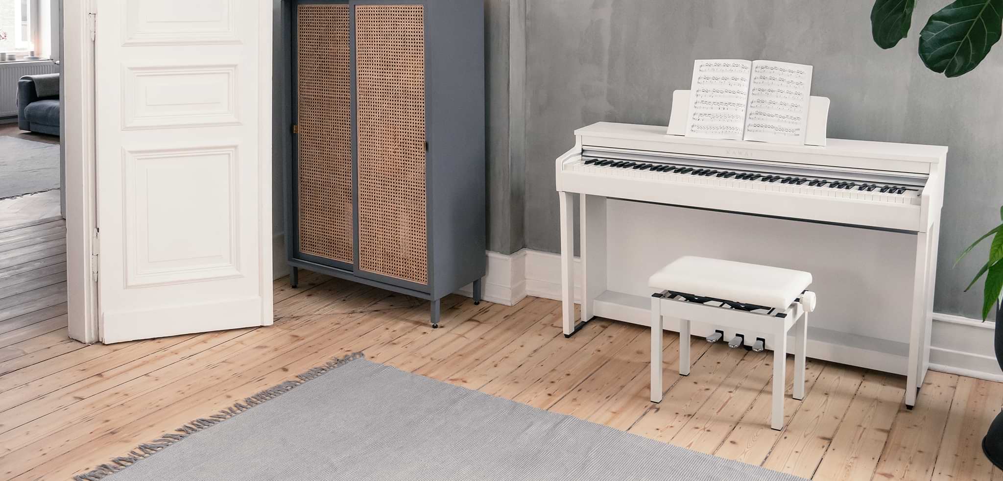 Kawai CN-201.WH blanc mat - Boullard Musique