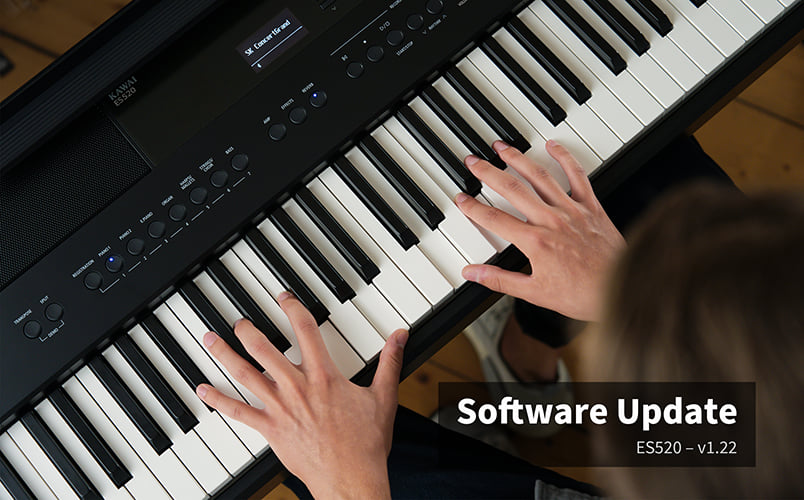 Software Update v1.22 ES520 portable digital piano.
