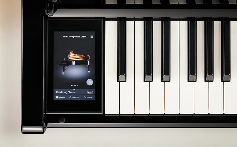 Kawai CA901 (Ebony Polish) - Touchpanel display