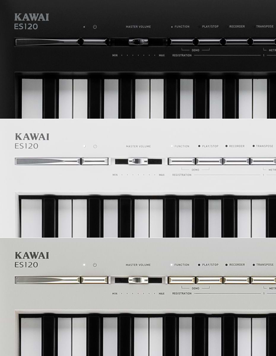 Kawai ES120 Portable Digital Piano - Light Grey COMPLETE HOME BUNDLE