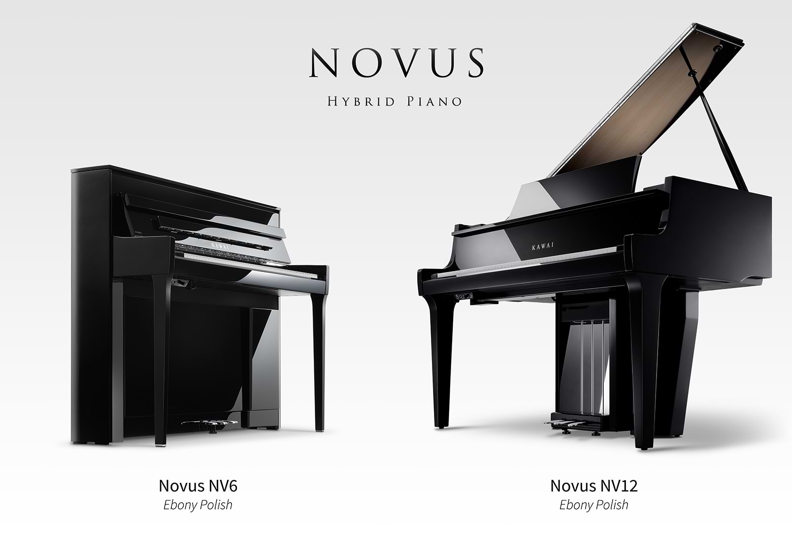 Kawai Novus NV6 and NV12 hybrid pianos