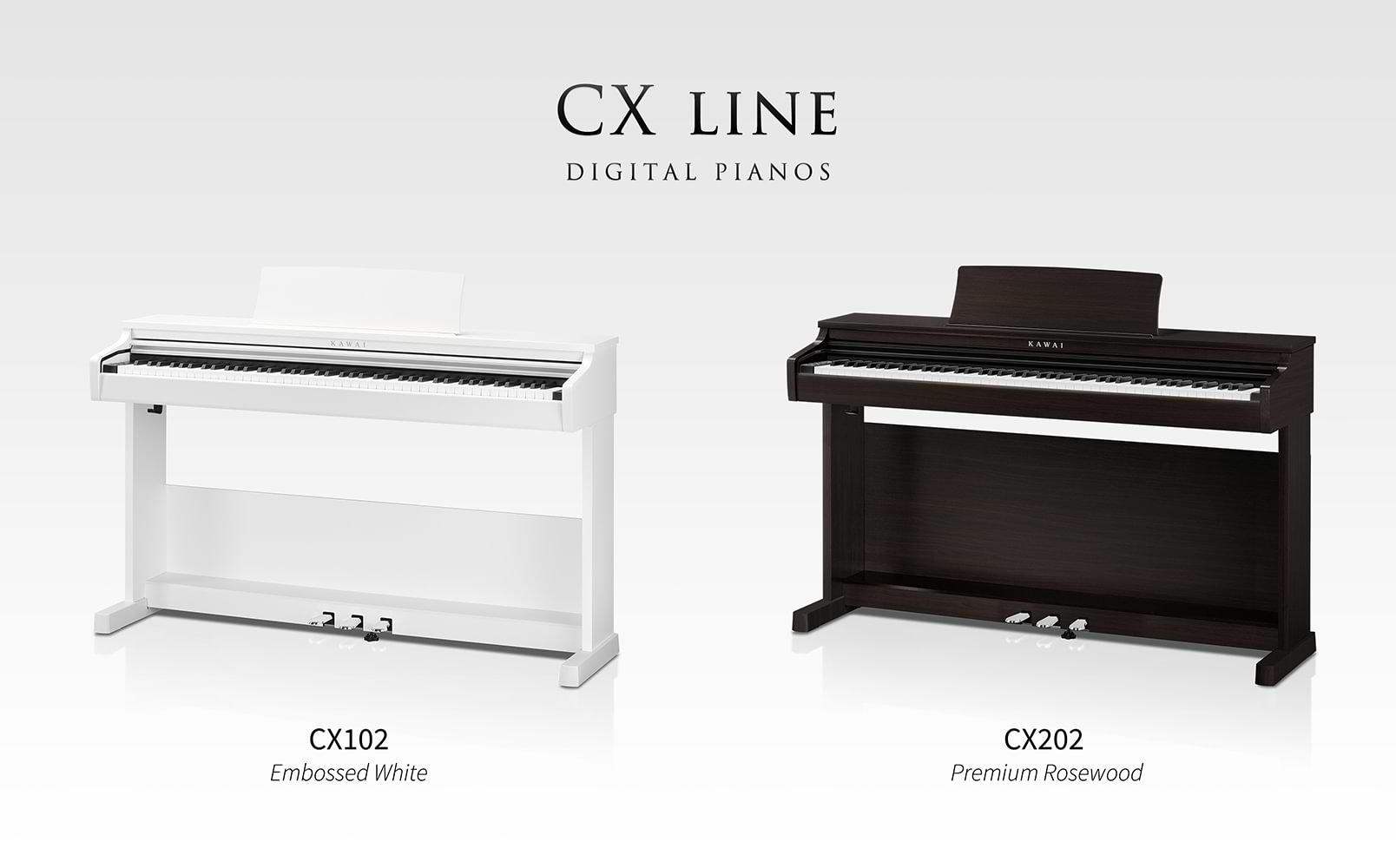 Kawai CX Line CX102 and CX202 digital pianos